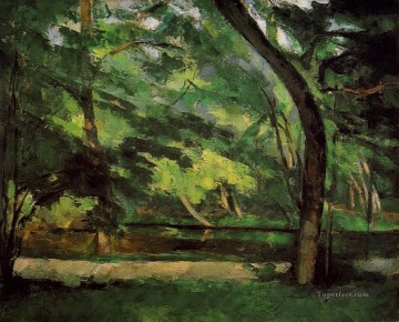 The Etang des Soeurs at Osny Paul Cezanne woods forest Oil Paintings